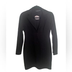 Women’s Pretty Little Thing Black Long Sleeve Corset Detail Blazer Dress
